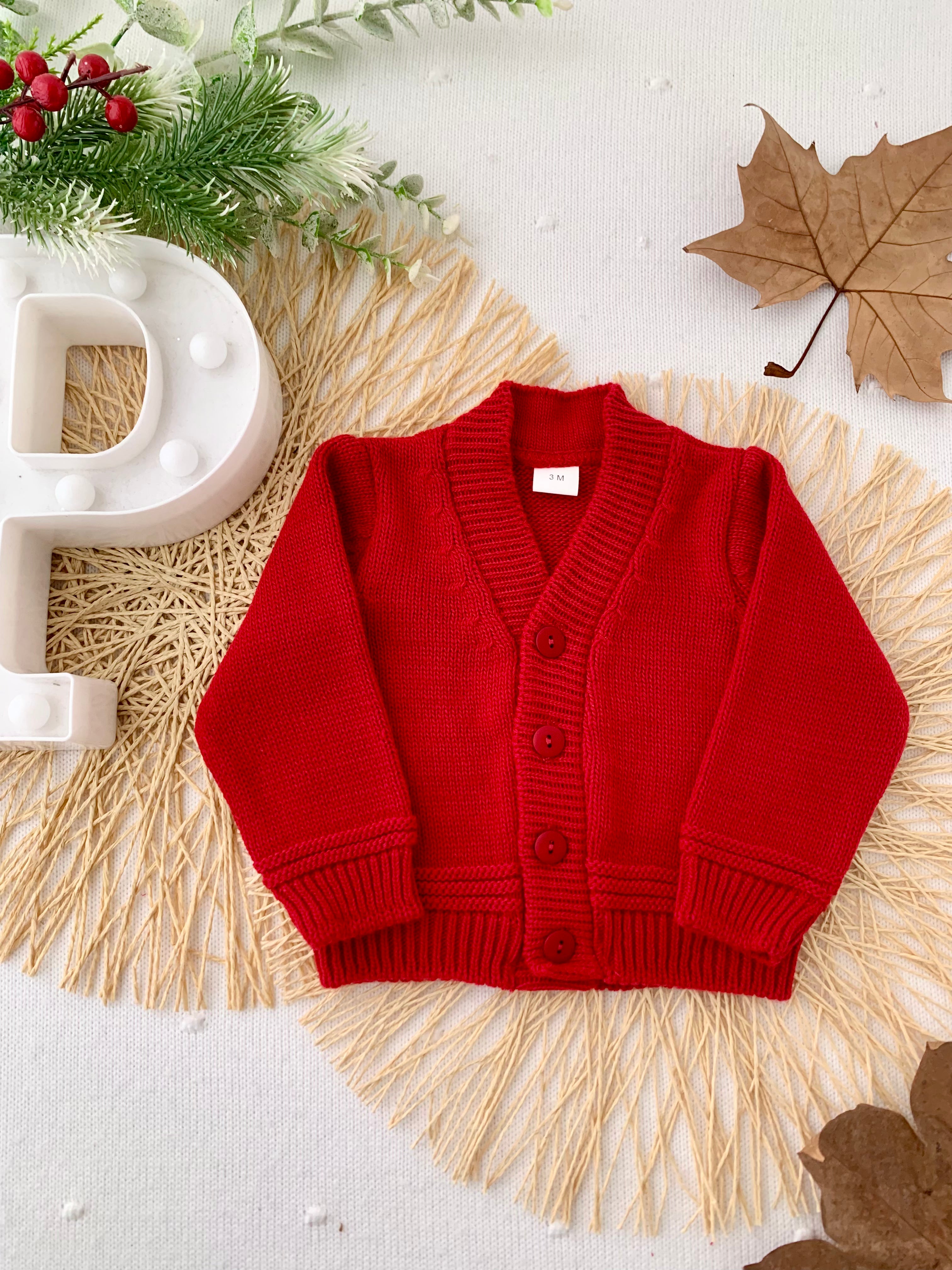 Casaco decote V malha quentinha