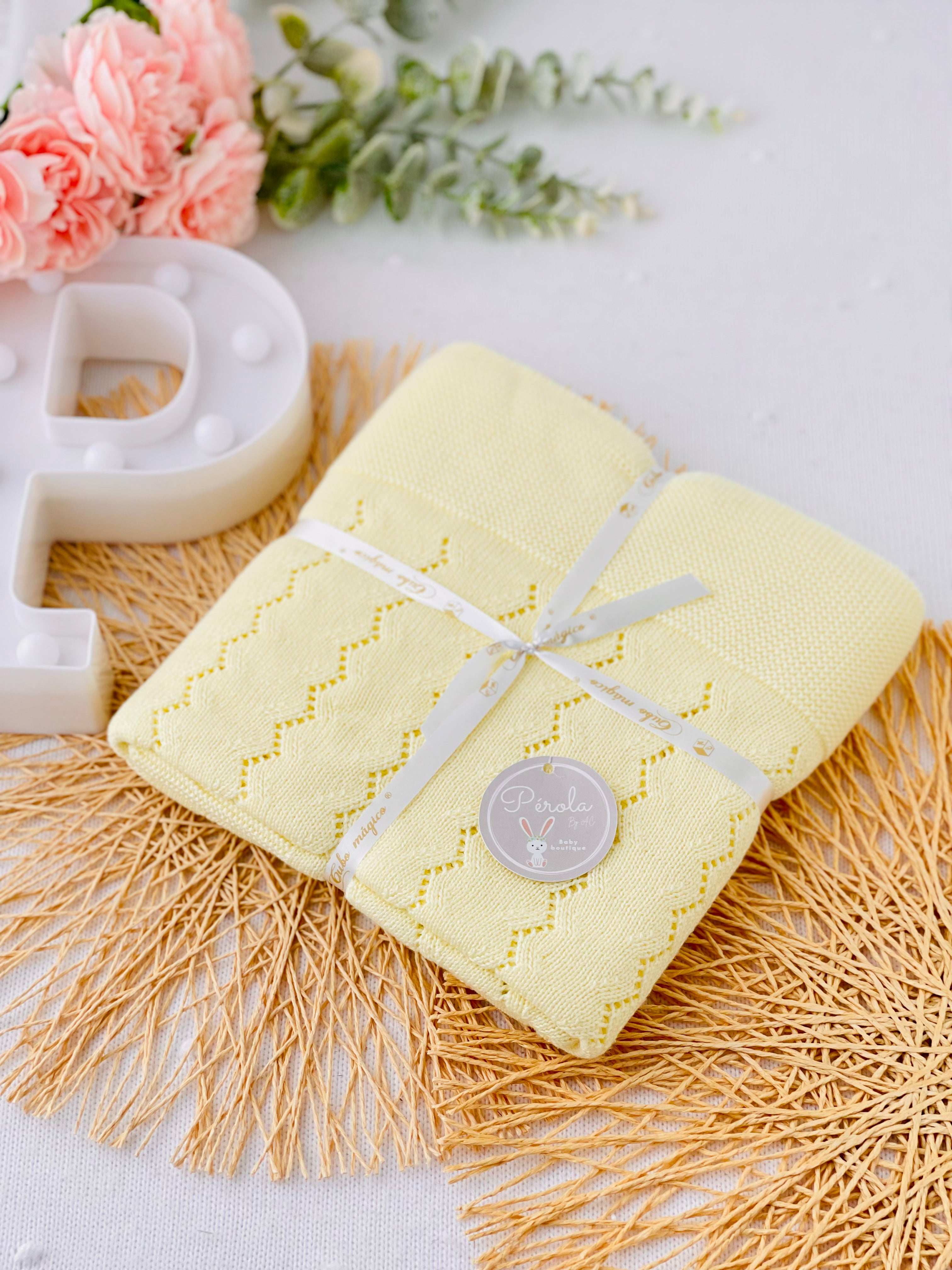 Manta malha 100% algodão zigzag