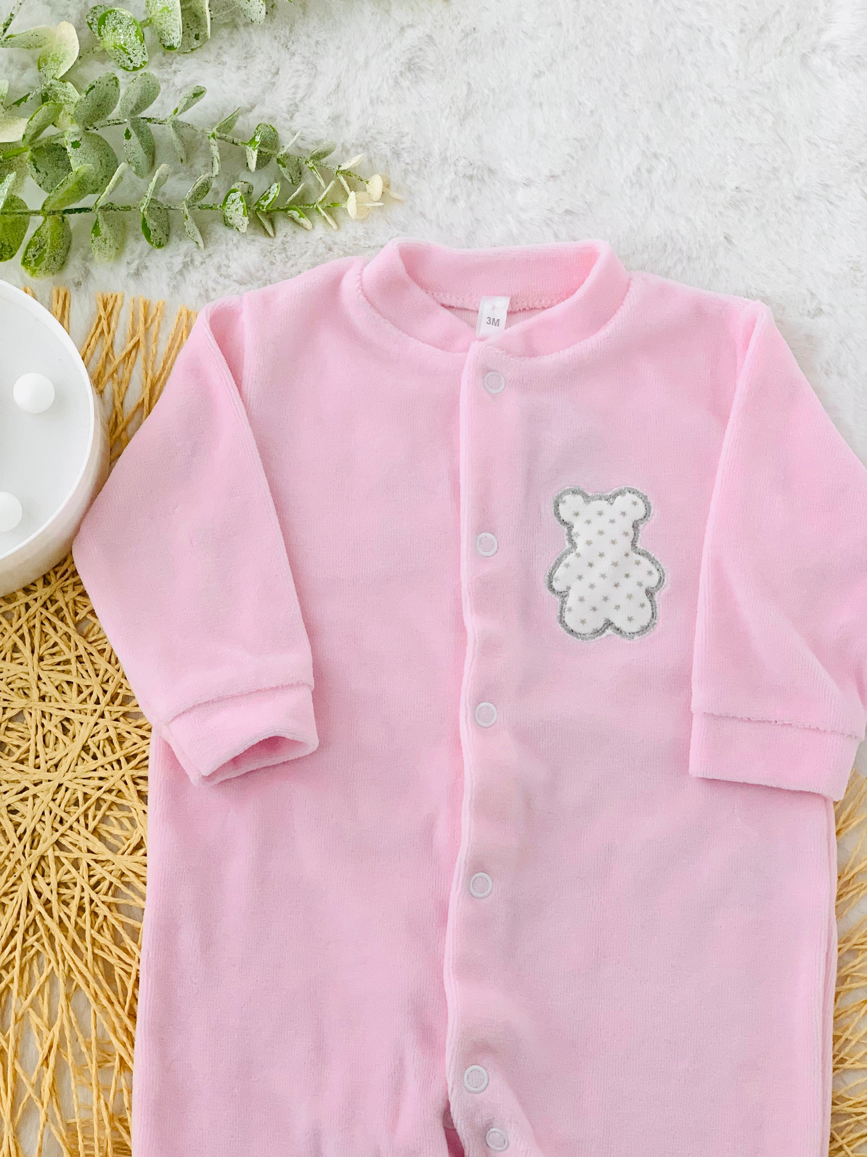 Babygrow ursinho em veludo