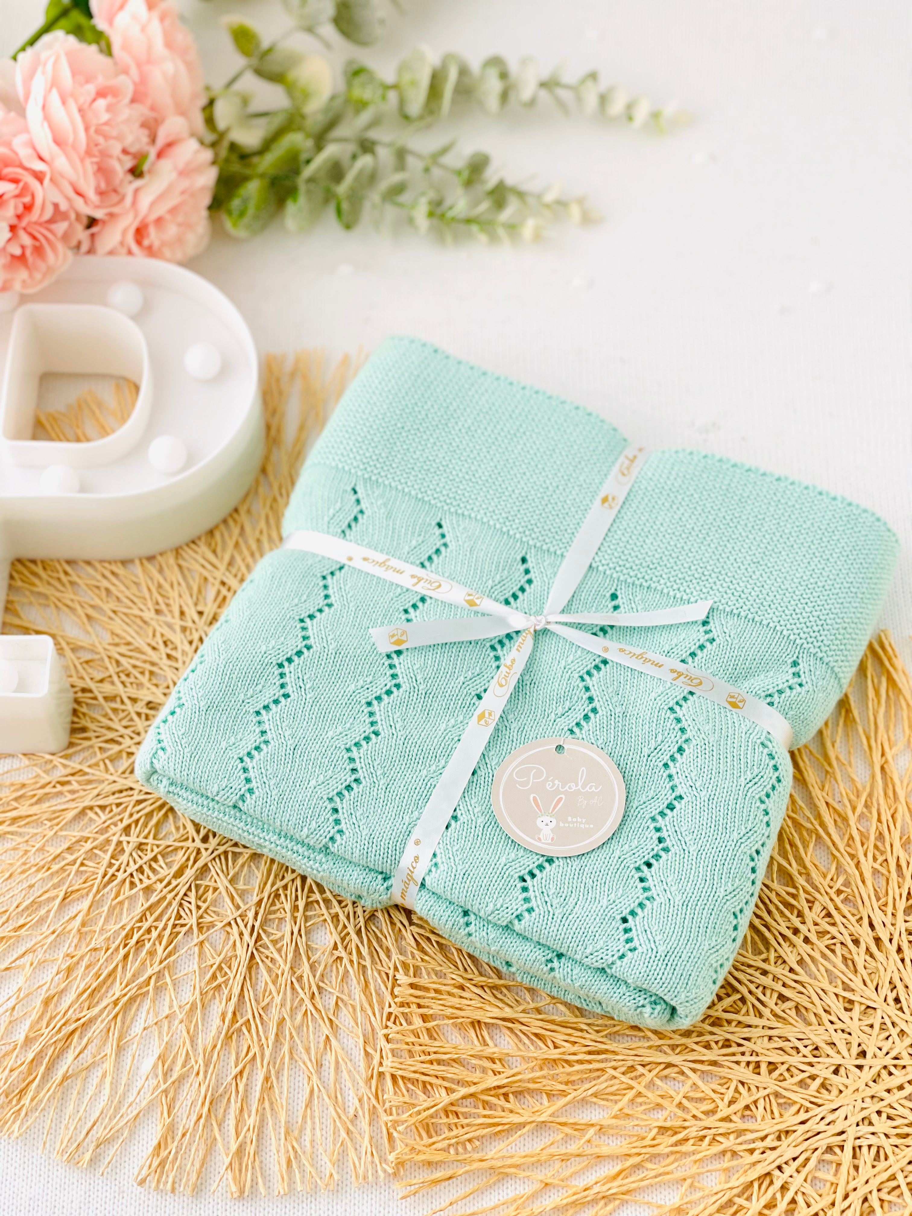 Manta malha 100% algodão zigzag