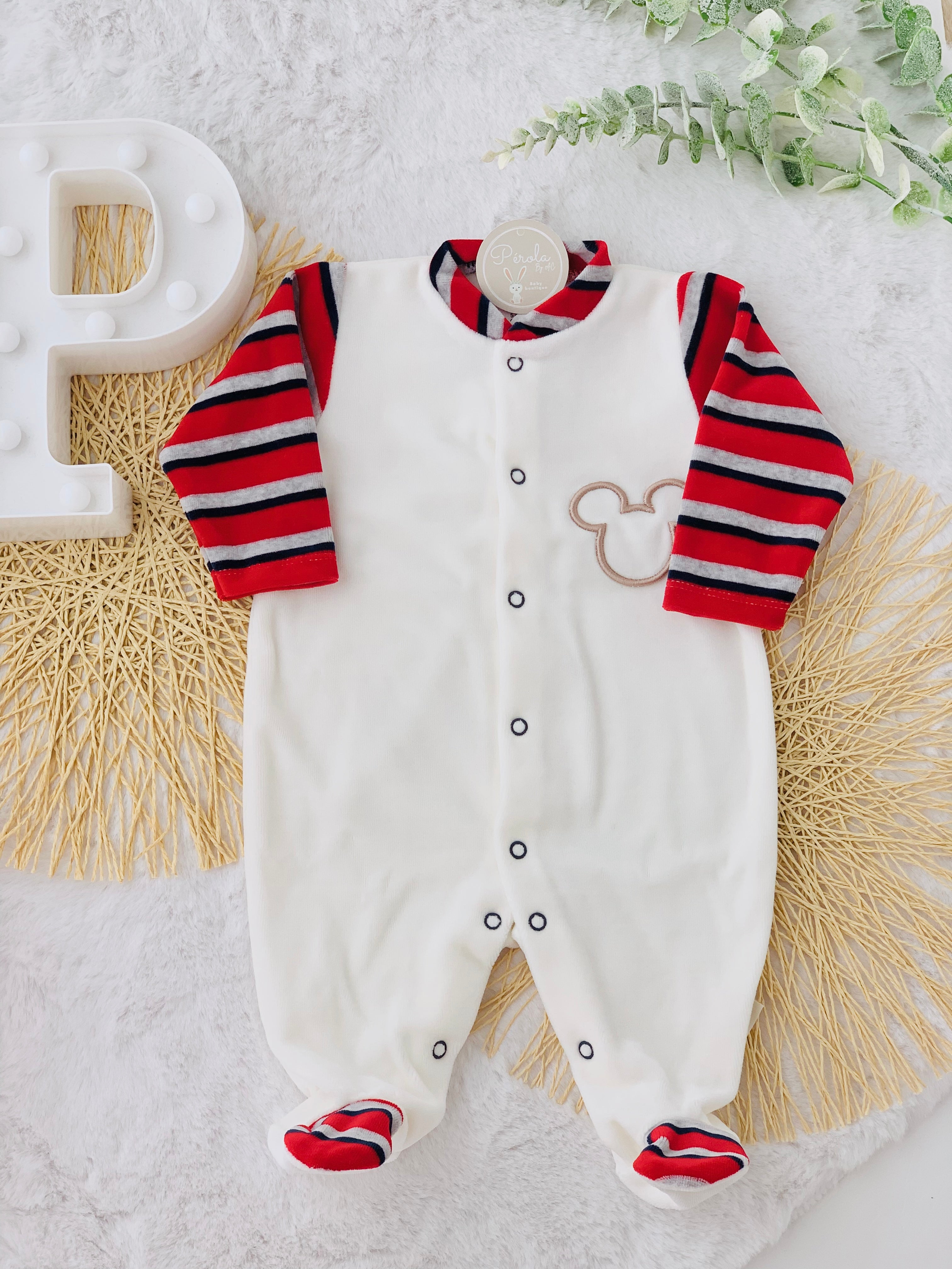 Babygrow em veludo 12M