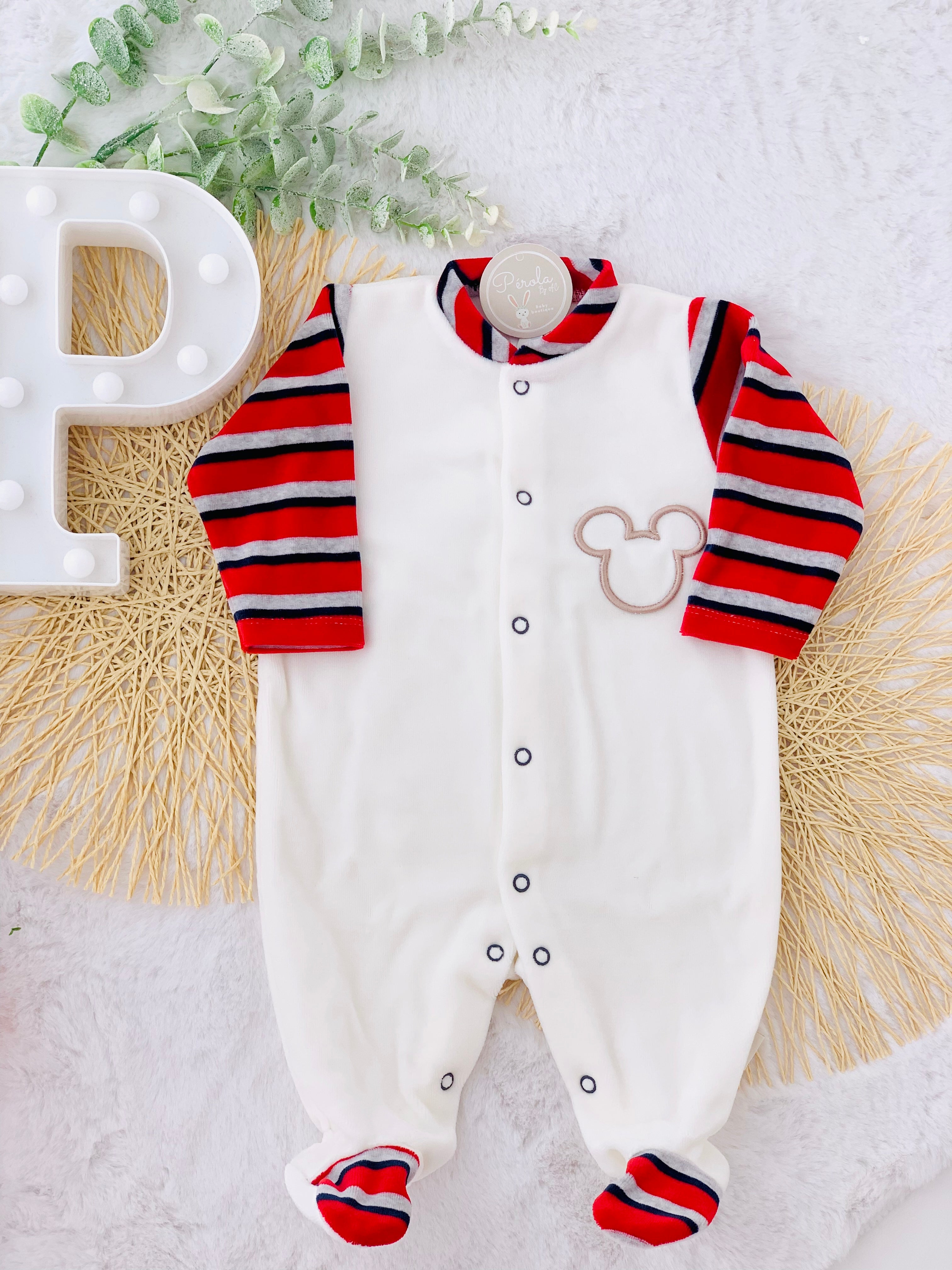 Babygrow em veludo 12M