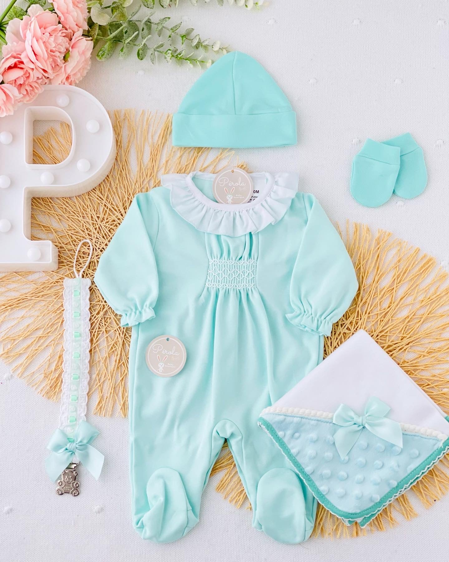 Babygrow favos em algodão