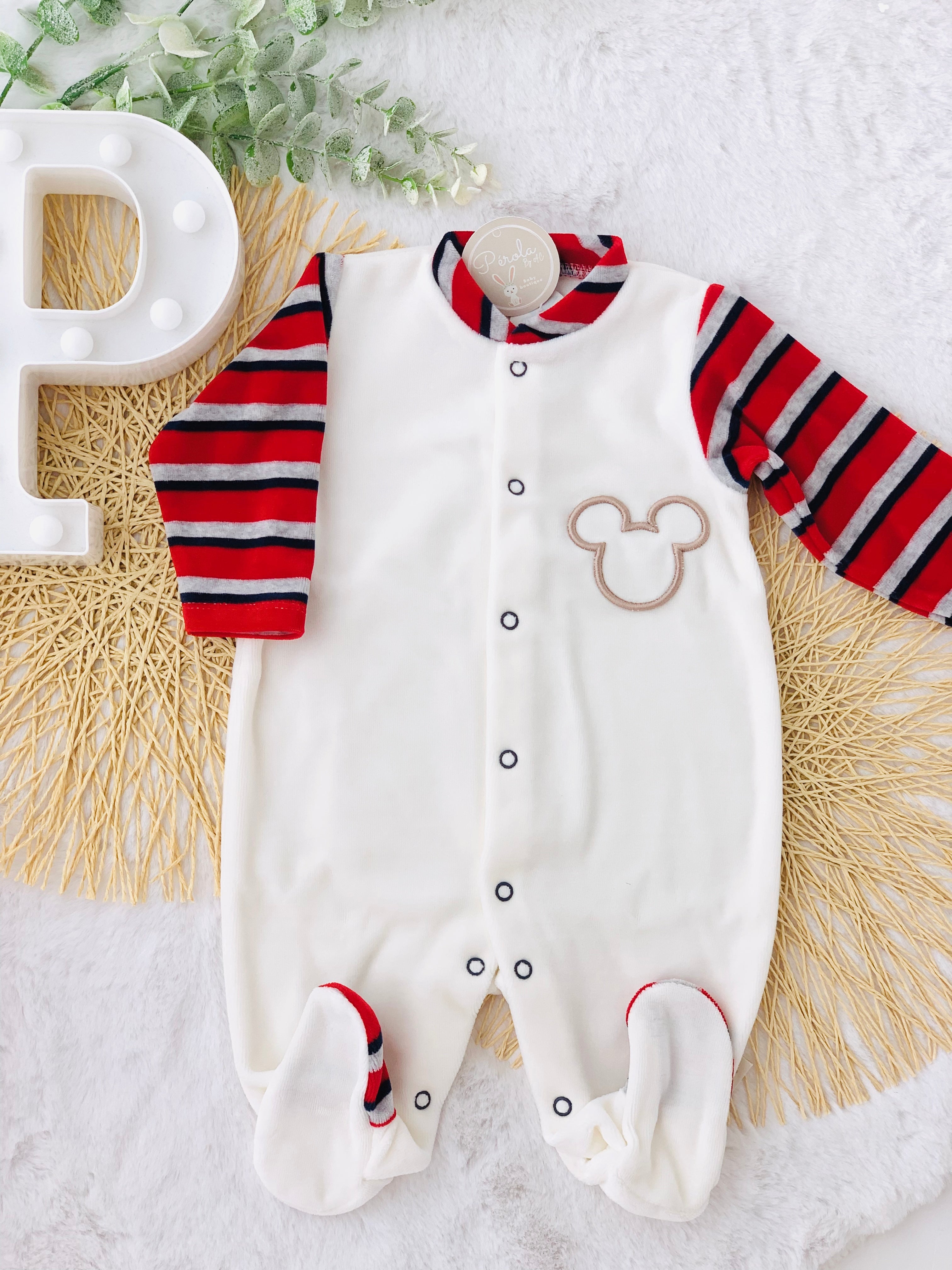 Babygrow em veludo 12M