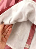 Vestido Premium rosa velho com renda