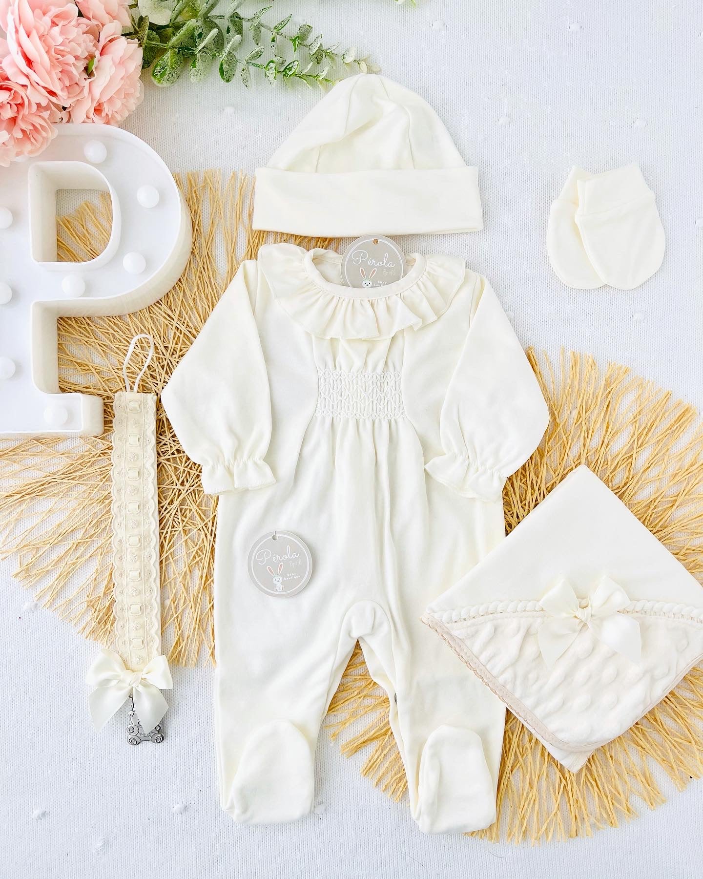 Babygrow favos em algodão