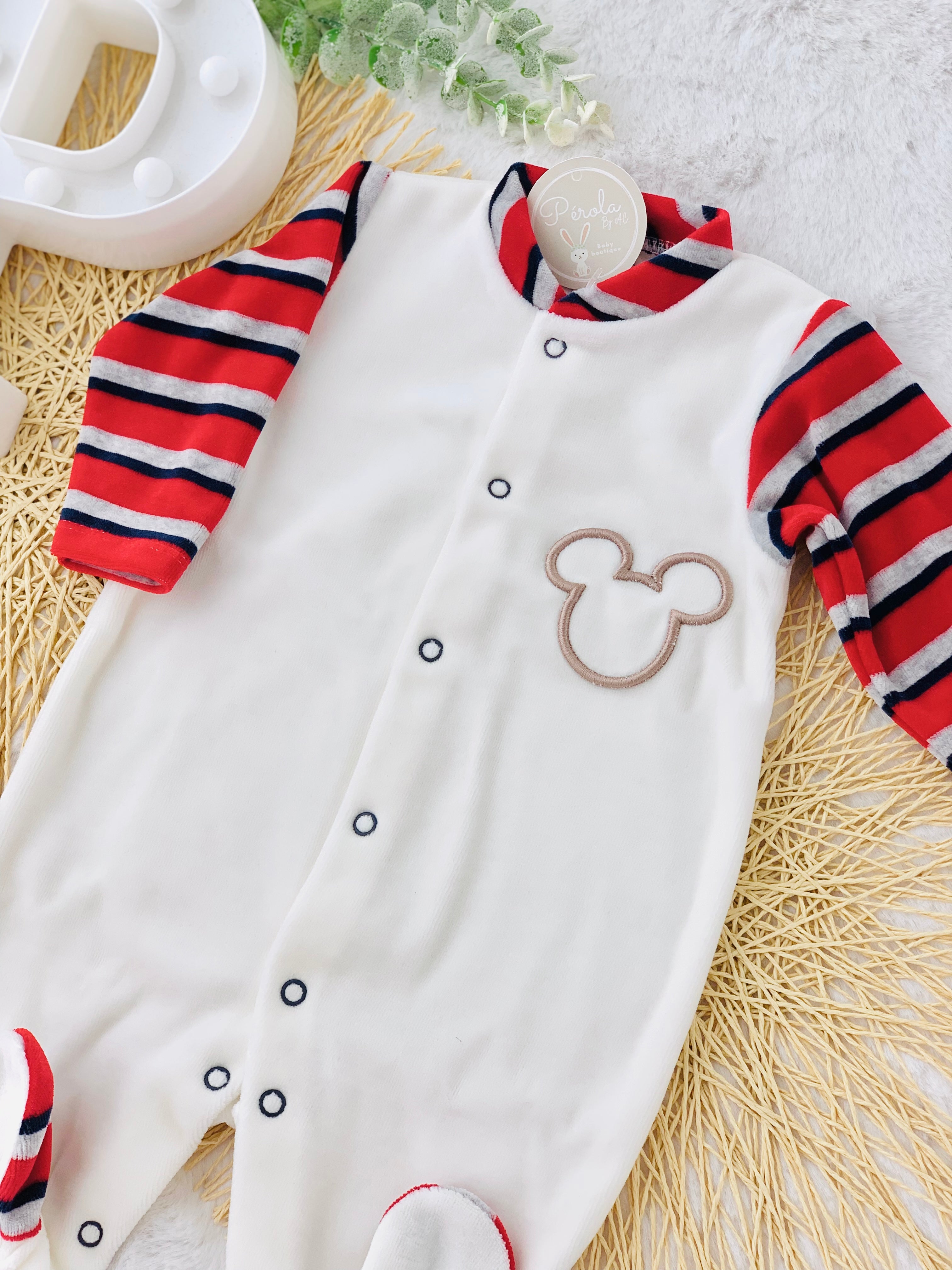 Babygrow em veludo 12M